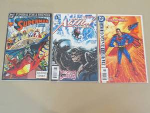 lot 7818 image: Comic Book Lot of 3 Superman