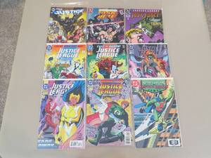 lot 7825 image: Comic Book Lot of 9 Justice League