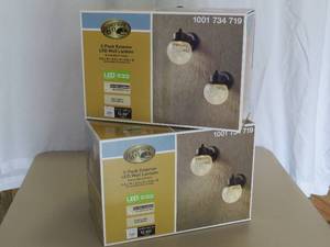 lot 7990 image: (2) 2-Pack Exterior LED Wall Lantern