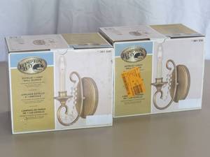 lot 7997 image: (2) Hampton Bay Wall Sconce
