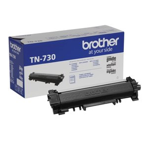 lot 1007 image: Brother Genuine Standard Yield Toner Cartridge, TN730, Replacement Black Toner, Page Yield Up To 1,200 Pages