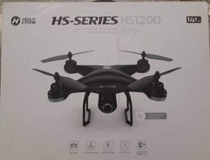 lot 1009 image: Holy Stone HS120D GPS Drone with Camera for Adults 2K UHD FPV, Quadcotper with Auto Return Home, Follow Me, Altitude Hold, Tap Fly Functions, Includes 2 Batteries and Carrying Backpack