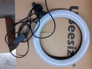 lot 1019 image: 8 Selfie Ring Light with Tripod Stand & Cell Phone Holder for Live StreamMakeup, UBeesize Mini Led Camera Ringlight for YouTube VideoPhotography Compatible with iPhone Xs Max XR Android (Upgraded)