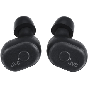 lot 1040 image: JVC Truly Wireless Earbuds Headphones, Bluetooth 5.0, Water Resistance(Ipx5), Long Battery Life (410 Hours), Secure and Comfort Fit with Memory Foam Earpieces - HAA10TB (Black)