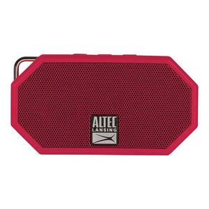 lot 1041 image: Altec Lansing IMW257-DR Mini H2O Wireless Bluetooth Waterproof Speaker, Floating IP67 Waterproof, Boat, Hiking, Golf Cart, ATV, Utv, Lightweight, 6-Hour Battery Life, Red