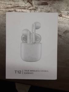 lot 1042 image: Lasuney Waterproof Bluetooth 5.0 True Wireless Earbuds, 35H Cyclic Playtime TWS Headphones with Charging Case and mic, in-Ear Stereo Earphones Headset for Sport