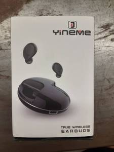 lot 1053 image: Wireless Earbuds Bluetooth 5.0, Noise Cancelling True Wireless Earbuds 18H Playtime, 3D Stereo Sound Wireless Bluetooth Headphones Volume Control, Built in Mic with Portable Charging Case