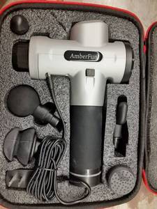 lot 1077 image: Deep Tissue Percussion Muscle Massager, Massagers for Muscles Handheld Gun for Athletes Electric Cordless Carrying Case Massage Vibration Muscle Gun Massager