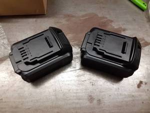 lot 1081 image: 2Pack 20 Volt MAX 6.0Ah Lithium Ion Premium Battery for Dewalt 20V Battery DCB204 DCB205 DCB206 DCB205-2 DCB200 DCB180 DCD985B DCD DCF DCG Series