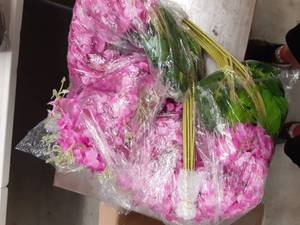 lot 1122 image: Pauwer 24 Pack 86.6 Feet Artificial Wisteria Vine Ratta Fake Wisteria Hanging Garland Silk Long Hanging Bush Flowers String Home Party Wedding Decor (Fuchsia)