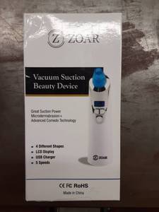 lot 1151 image: Blackhead Remover Vacuum- Electric Pore Vacuum Cleaner Blackhead Extractor Tool Device Acne Comedone Extractor Kit with LCD Display  USB Rechargeable  4 Probes & Bonus Blackhead Remover Tools