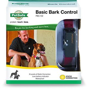 lot 1176 image: PetSafe Basic Bark Control Collar for Dogs 8 lb. and Up, Anti-Bark Training Device, Waterproof, Static Correction, Canine