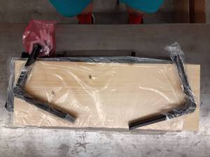 lot 1201 image: EKNITEY Floating Shelves Wall Mounted, Rustic Wood Wall Shelves Book Shelf Multipurpose Wall Storage Shelves Set of 3 Decor Display Shelves for Living RoomBedroomBathroomKitchen (Carbonized Black)