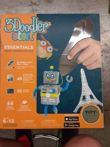 lot 1214 image: 3Doodler Start 3D Pen for Kids, Easy to Use STEM Educational Toy 3D Printing Pen Drawing Art Set with 1 Doodling Speed for Easy Control, for Boys & Girls 6 & Up, Blue