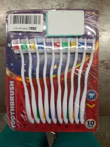 lot 1215 image: DecorRack 100 Toothbrushes Affordable Bulk Pack of Disposable Manual Tooth Brush for Travel, Hotel, Guest, Camping, Good for Single Use, Detailing, Cleaning -BPA FREE- Plastic Toothbrush (Pack of 100)