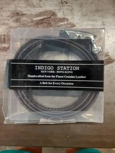 lot 1223 image: Indigo Station belt dark brown