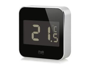 lot 1228 image: Eve Degree - Connected Weather Station for tracking temperature, humidity & air pressure IPX3 water resistance, display, no bridge necessary, Bluetooth Low Energy (Apple HomeKit)