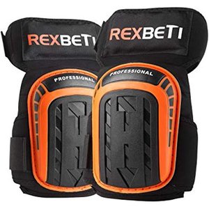 lot 1239 image: Knee Pads for Work, Construction Gel Knee Pads Tools by REXBETI, Heavy Duty Comfortable Anti-slip Foam Knee Pads for Cleaning Flooring and Garden, Strong Stretchable Straps, 1 Pair