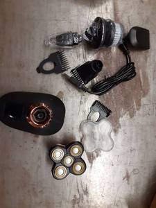 lot 1246 image: Electric Shaver for Men, OriHea 5 in 1 Head Shavers for Bald Men Electric Rotary Razor Beard Trimmer Grooming Kit IPX7-Waterproof, Faster-Charging LED Display USB Rechargeable