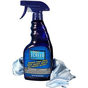 lot 1268 image: Bryson Screen Cleaner Kit-Computer, TV, Laptop Spray with No Leak Trigger Nozzle and Microfiber Cloth-16 oz