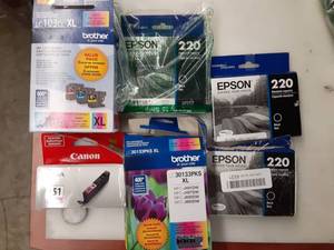 lot 1277 image: Lot of ink cartridges for inkjet printer