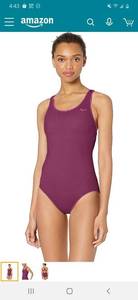 lot 1282 image: NIKE villian red powerback one piece Size L