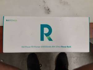 lot 1283 image: Ravpower PD Pioneer 20000mAh 18W 3-port Power Bank