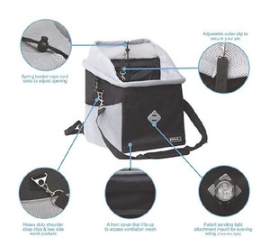 lot 1309 image: elabark 4 in 1 Dog CarrierDog Bike Basket with Large Side Pockets,