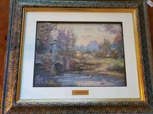 lot 1021 image: Thomas Kincade  Cobblestone Evening Portrait