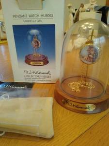 lot 6686 image: Umbrella Girl Hummel Dome Pocketwatch