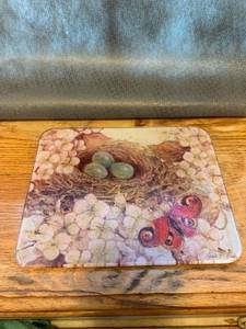 lot 6803 image: Glass Surface SaverCutting Board With Butterfly Location Kitchen