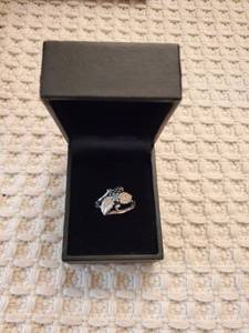 lot 5919 image: Sapphire Sterling Silver Ring