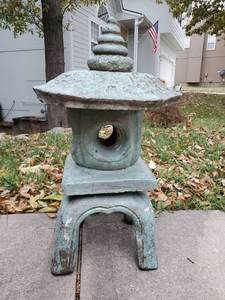lot 357 image: Oriental Concrete Patio Decor