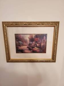 lot 7824 image: Thomas Kincade Cobble Town Portriat