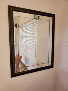 lot 7825 image: Hallway Mirror - Beveled Edge Glass