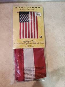 lot 7840 image: Evergreen Flag American House Flag
