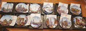 lot 7845 image: Full 12 Piece Set Louis Dali Collectible Plates with Authenticity Papers