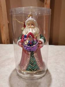 lot 7863 image: Santa Mercury Ornament