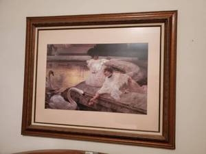 lot 7865 image: Victorian Women Feeding Swans Portrait