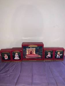 lot 8712 image: Lot of 5 Hallmark Keepsake Bearinger Ornaments Basement Closet