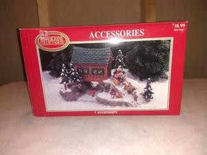 lot 8717 image: Santa And Sleigh Christmas Figurine Piece