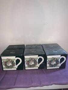 lot 8734 image: Lot of 6 Hallmark Mugs Basement Shelf 1