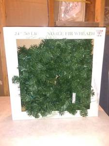 lot 8771 image: 24 inch Light Noble For Wreath