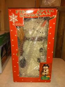 lot 8777 image: Fiber Optic Snowman