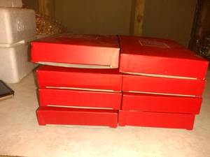 lot 8786 image: Lot of 8 Lenox Silverplate Sparkle and Scrolls Ornament