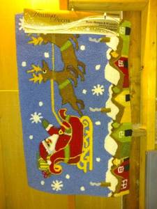 lot 8789 image: Santa and Sleigh Rug