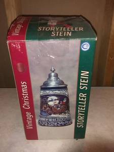 lot 8816 image: Vintage Christmas Story Teller Stein