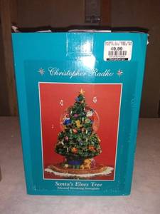 lot 8839 image: Christopher Radko Santas Elves Tree