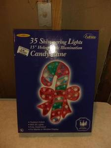 lot 8866 image: Holographic Illuminated Candy Cane