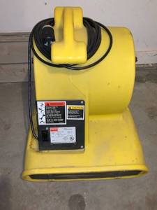 lot 8909 image: Dayton 10 Inch Portable Blower Works Location Garage